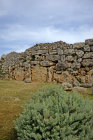 Ggantija Neolithic temples, walls from the south, circa 3600-3000BC, Gozo, Malta