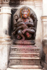 Hanuman, Hindu monkey god, Durbar Square, Lion gate, Bhaktapur, Nepal