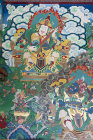 Image in interior of Kopan Tibetan Buddhist Monastery, Kathmandu, Nepal
