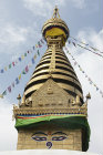 Swayambhunath Stupa, all-seeing eyes of the Buddha, Kathmandu Valley, Nepal