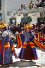 Dancers in traditional Tibetan costume, Tiji Festival, Lomanthang, Upper Mustang, Nepal