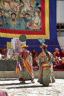 Dancers in traditional Tibetan costume, Tiji Festival, Lomanthang, Upper Mustang, Nepal
