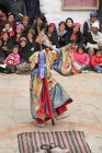 Traditional masked dancer, Tiji Festival, Lomanthang, Upper Mustang, Nepal