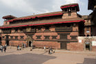 Brick and wood palace in Durbar Square, Patan, Nepal