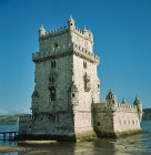 Belem Tower, sixteenth century,  north-west aspect, Lisbon, Portugal