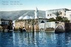 Tiberias seen from Sea of Galilee, circa 1906, old postcard,  Palestine