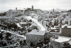 Bethlehem, view from west, Herodium in background on right, circa 1910, old postcard, Palestine