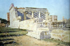 Synagogue from south west, circa 1906, Capernaum, Palestine