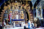 Chapel of the Calvary, Church of the Holy Sepulchre, circa 1900, old postcard, Jerusalem, Palestine