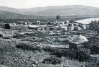Magdala, home of Mary Magdelene and tomb  circa 1906, old postcard, Palestine