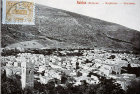 Nablus, view over city, circa 1906, old postcard, Palestine