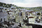 Nazareth, view from south west circa 1906, old postcard, Palestine