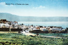Tiberias, view of city walls, Sea of Galilee beyond, old postcard, Palestine
