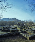Butkara 1 Buddhist site and stupa begun third century BC, Saidu Sharif, Swat Valley, Pakistan