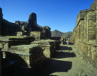 Takht-i-Bahi Buddhist site, second to fifth century AD, votive stupas, Gandhara Region, Pakistan