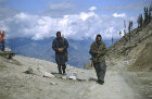 Pakistan, guards at top of the Pass into the Chitral Valley
