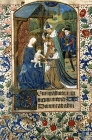 South Africa, National Library of South Africa, Capetown, Adoration of the Magi, 14th century manuscript from a Book of Hours