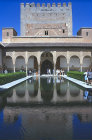 Spain, Granada, Alhambra, Courtyard of the Myrtles in the Nasrid Palace