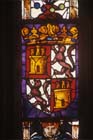 Coat of Arms, 15th century stained glass, Toledo Cathedral, Spain