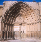 Old Cathedral, thirteenth to fourteenth century west portal, Lerida, Spain