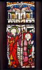 Annunciation to Anna, fourteenth century, window 10, Konigsfelden, Switzerland