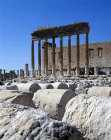 Syria, Palmyra, the Temple of Bel, cella and columns