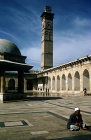 Syria, Aleppo, a blind man praying in the courtyard of the Great Mosque