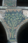 Syria, Damascus, Ommayad Mosque, detail of mosaic