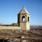 Syria, Cyrrhus, hexagonal mausoleum in which  the roof is pyramid shaped topped by a finial of acanthus flowers