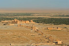 General view of ancient city and oasis from Qala