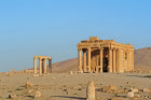 Temple of Baal-Shamin (first to second century AD), view from the east, Palmyra, Syria