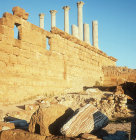 Capitolium, built 168 AD, dedicated to Jupiter Juno and Minerva, Thuburbo Majus, Roman city begun 27 BC, Tunisia