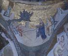 Jesus healing the two blind men, 14th century mosaic, Kariye Camii, Istanbul, Turkey
