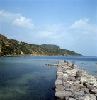 Ancient harbour mole from which St Paul sailed on his third journey, Assos, Turkey