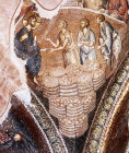 Turkey, Istanbul, Kariye Camii, mosaic of feeding the five thousand 14th century