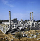 Temple of Apollo, 300 BC to second century BC, north aspect, Didyma, Turkey