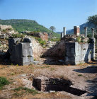 Baptistery in Church of Virgin Mary, third Oecumencial Council was held here in 431 AD, Ephesus, Turkey