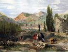 Turkey, Thyatira, Akhisar in modern western Turkey 1840 engraving by Thomas Allom painted by Laura Lushington