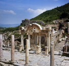 Temple of Hadrian, second century, Street of Curates in foreground, Ephesus, Turkey
