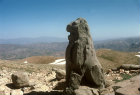 Lion sculpture on western terrace, circa 50 BC, Nemrud Dag tomb sanctuary, south eastern Turkey