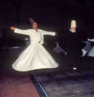 Whirling dervishes, the Melevi from Konya, performing the whirling ceremony or Sama, Turkey