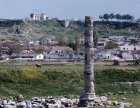 Turkey Ephesus the Temple of Artemis and the re-erected column of St Johns Basilica