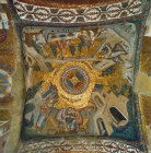Turkey Istanbul Kariye Camii  mosaic in vault 2nd bay inner Narthex Virgin blessed by Priests