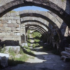 Arches below Agora, Roman period, Smyrna, ancient city on Aegean coast, modern Izmir,Turkey