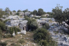 Some of hundreds of rock-cut tombs in necropolis dating from fourth and fifth centuries AD, Elaiussa Sebaste, Turkey
