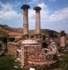 Turkey, Sardis, The Temple of Artemis 150 AD and Byzantine chapel at the end