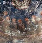 Wall painting of communion of the apostles, Church of St Nicholas, Myra, Turkey