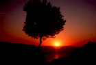 Sunset over Bafu Golu, Lake Bafu National Park, south west Turkey