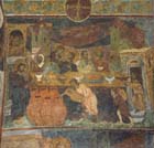 Marriage at Cana, 13th century mural, Hagia Sophia, Trabzon, Turkey