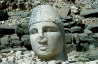Apollo, sculpted head, circa 50 BC, east side of Nemrud Dag tomb sanctuary, south eastern Turkey